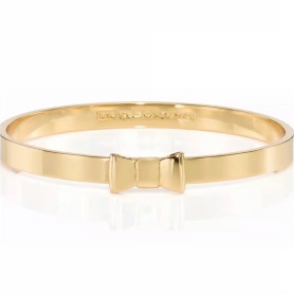Kate Spade Take a Bow bangle bracelet gold tone
